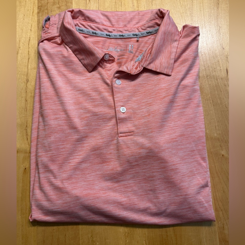 Men’s Walter Hagen Golf Polo XL - Orange/Peach